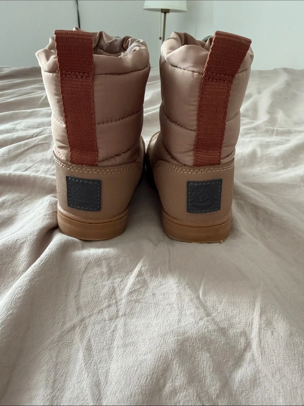 next toddler Light Brown Winter Drawcord Boots